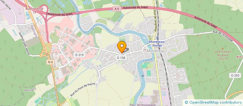 localisation de l'entreprise SOMATHERA à MONETEAU