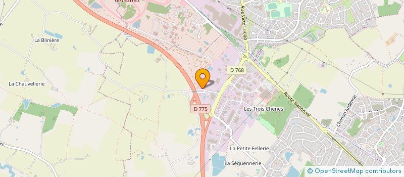 localisation de l'entreprise SOMBAT LES FACADES DE L'ANJOU à SAINT-BARTHELEMY-D'ANJOU