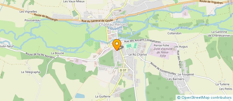 localisation de l'entreprise SOMBRACIER  CHATEAU-RENARD