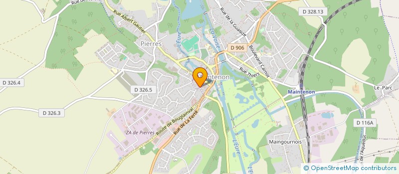 localisation de l'entreprise SOMBREUIL à MAINTENON
