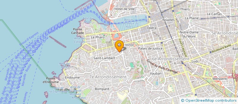localisation de l'entreprise SOMEDEX SOCIETE MEDITERRANEENNE D EXPERTISE COMPTABLE  MARSEILLE