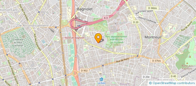 localisation de l'entreprise SOMEFLU à BAGNOLET