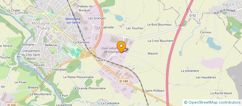 localisation de l'entreprise SOMEGE à MORTAGNE-SUR-SEVRE