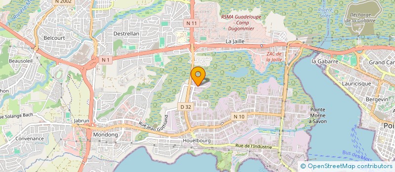 localisation de l'entreprise SOMERA CONSTRUCT BATI GENIE CIVIL à BAIE-MAHAULT