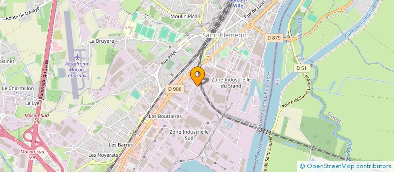 localisation de l'entreprise SOMERAP à MACON