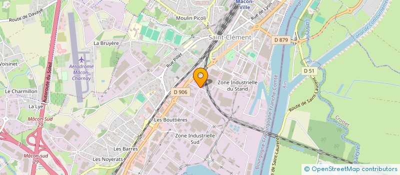 localisation de l'entreprise SOMERAP ALUMINIUM à MACON