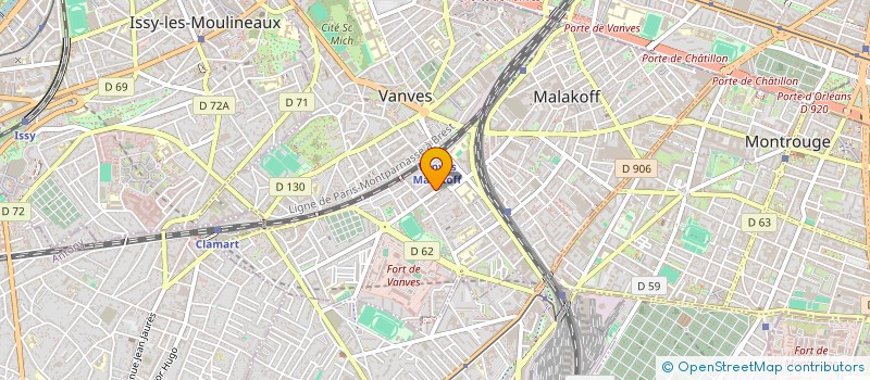 localisation de l'entreprise SOMET  MALAKOFF