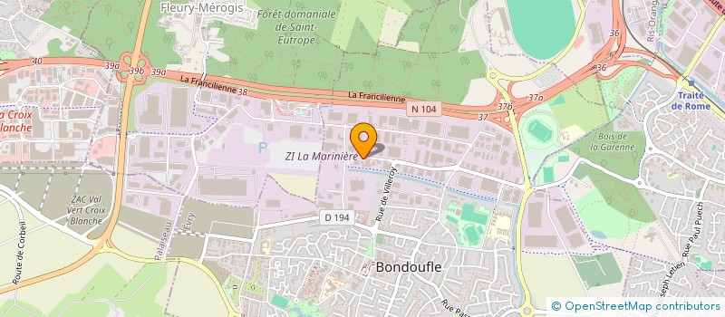 localisation de l'entreprise SOMETE MEDIT ETUD TECH ENGINEE à BONDOUFLE