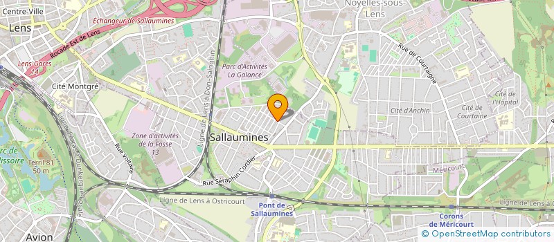 localisation de l'entreprise SOMETRIC  SALLAUMINES