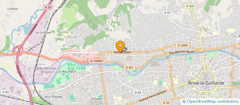 localisation de l'entreprise SOMG  BRIVE-LA-GAILLARDE