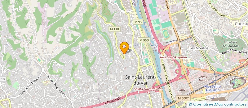 localisation de l'entreprise SOMIA  SAINT-LAURENT-DU-VAR