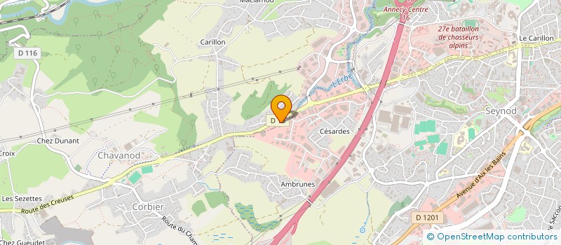 localisation de l'entreprise SOMICE ISDI  CHAVANOD