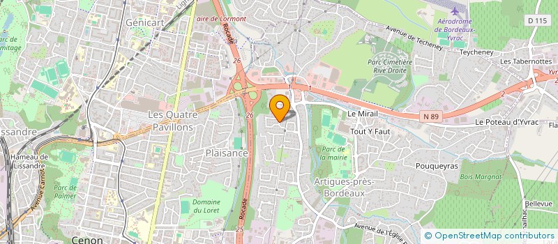 localisation de l'entreprise SOMICOU  ARTIGUES-PRES-BORDEAUX