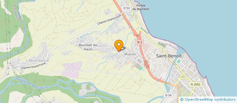 localisation de l'entreprise SOMIN SARET à SAINT-BENOIT