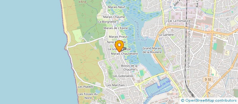 localisation de l'entreprise SOMINA à LES SABLES D'OLONNE