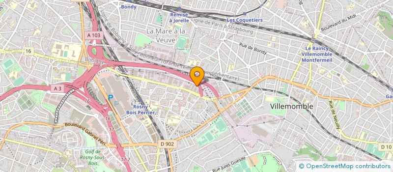 localisation de l'entreprise SOMLE LE PLAQUISTE à ROSNY-SOUS-BOIS