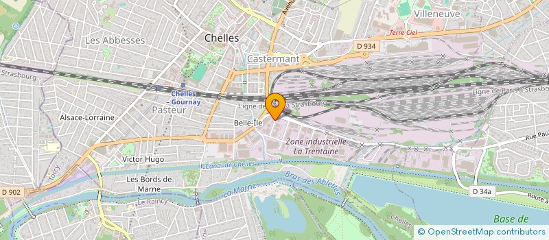 localisation de l'entreprise SOMM à CHELLES