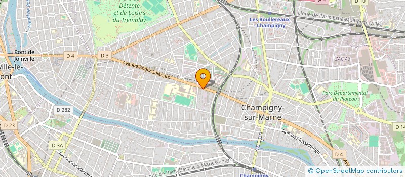 localisation de l'entreprise SOMM'& CO à CHAMPIGNY-SUR-MARNE