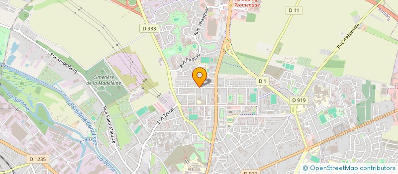 localisation de l'entreprise SOMME BETON à AMIENS