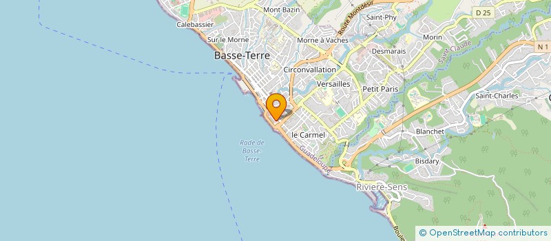 localisation de l'entreprise SOMMEIL GUADELOUPE à BASSE-TERRE