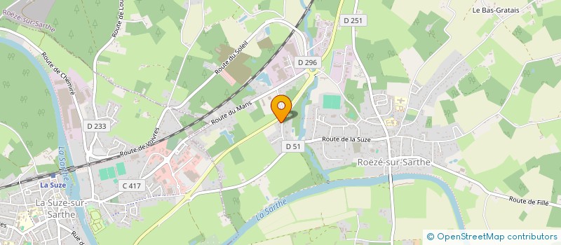 localisation de l'entreprise SOMMEILPSS  ROEZE-SUR-SARTHE