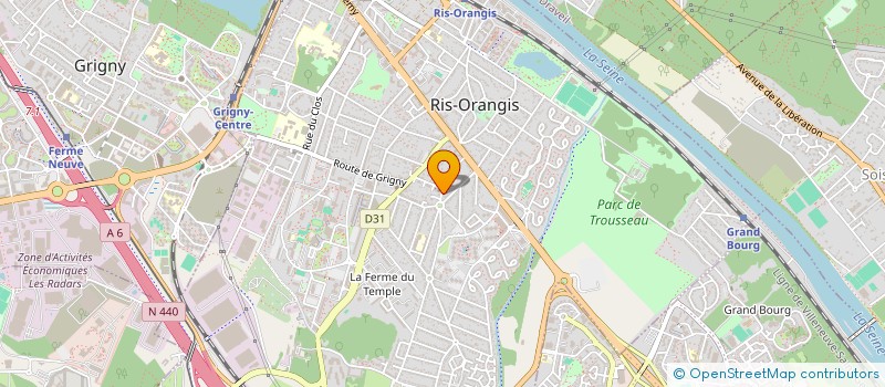 localisation de l'entreprise SOMMET ENERGIE  RIS-ORANGIS