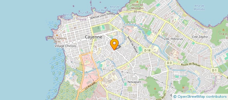 localisation de l'entreprise SOMMET TCE à CAYENNE