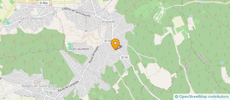 localisation de l'entreprise SOMMIERES DIRECTE DIFFUSION  LANGLADE