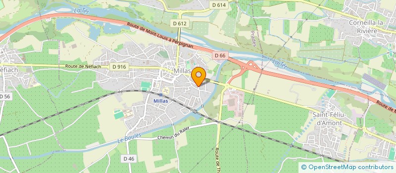 localisation de l'entreprise SOMMITAL  MILLAS