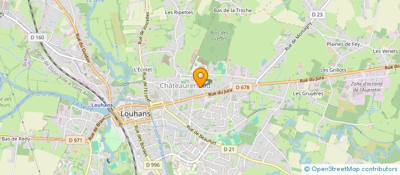 localisation de l'entreprise SOMODIS à LOUHANS