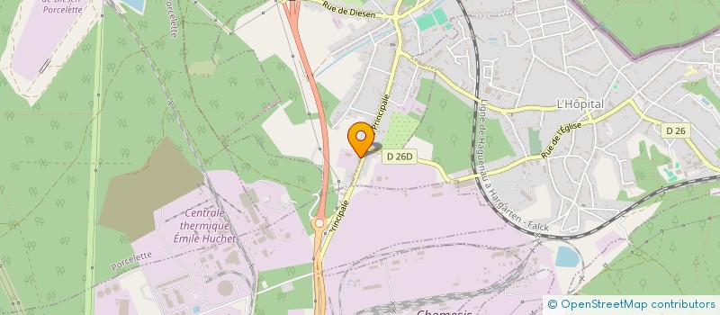 localisation de l'entreprise SOMOFER  CARLING