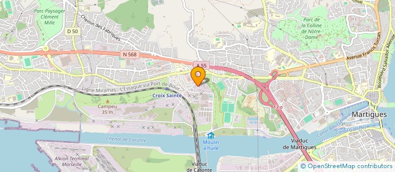 localisation de l'entreprise SOMOLEV à MARTIGUES