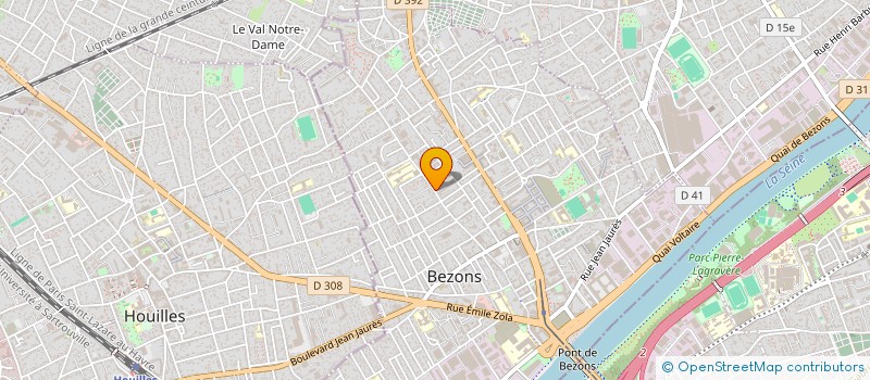 localisation de l'entreprise SOMONA à BEZONS