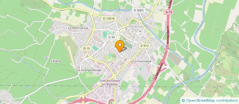 localisation de l'entreprise SOMONE  PEZENAS