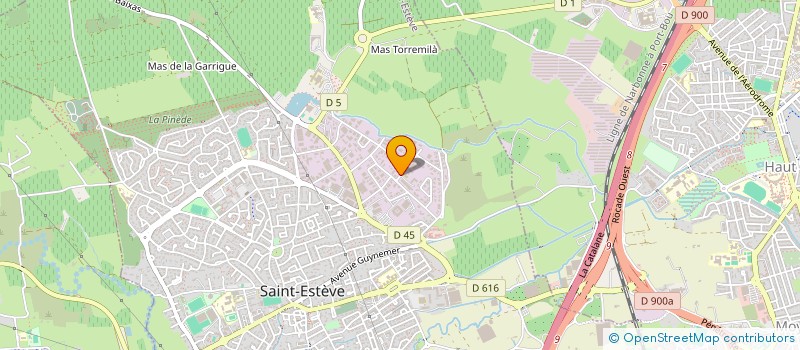 localisation de l'entreprise SOMOTP à SAINT-ESTEVE
