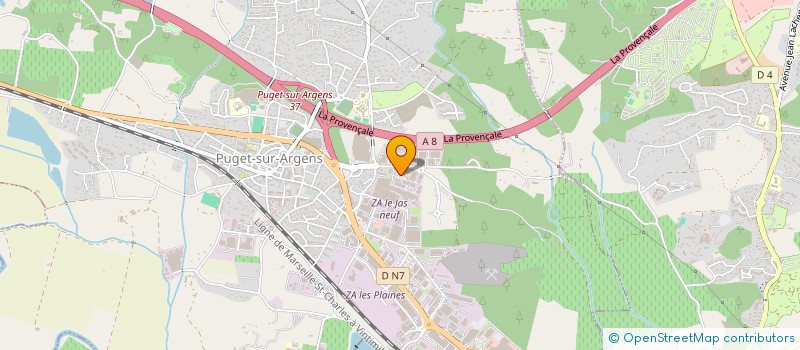 localisation de l'entreprise SOMPAL à PUGET-SUR-ARGENS