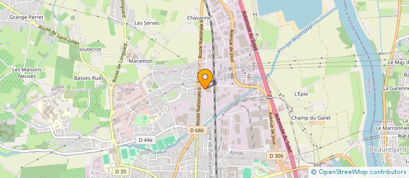 localisation de l'entreprise SOMROL  ARNAS