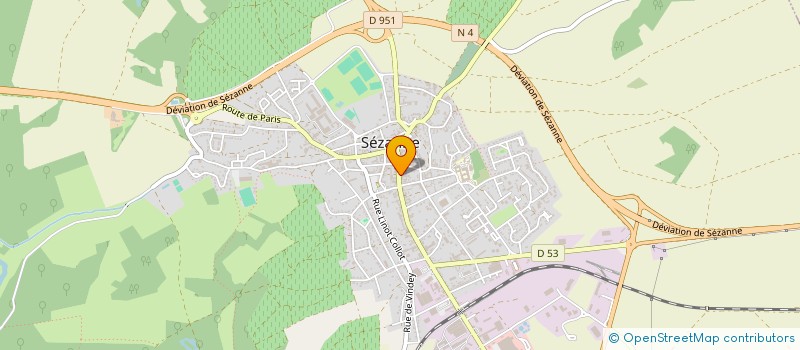 localisation de l'entreprise SOMVET - SARL D'EXPLOITATION DES BOUTIQUES PAULINE  SEZANNE