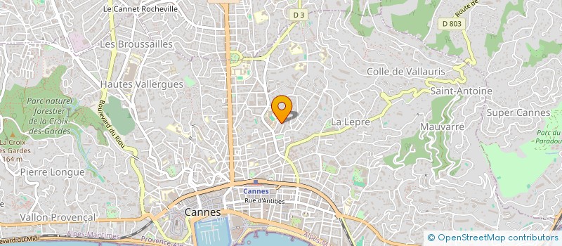 localisation de l'entreprise SOMYTRI à CANNES