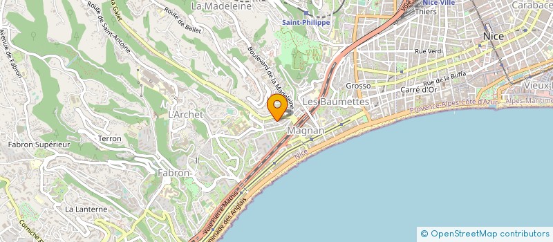 localisation de l'entreprise SON à NICE