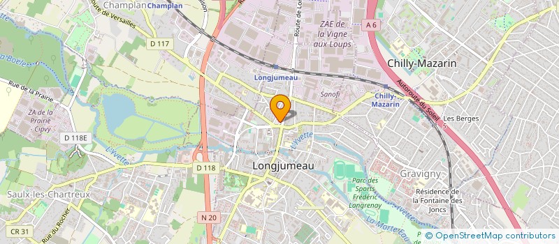 localisation de l'entreprise SON ET LUMIERES DE LONGJUMEAU à LONGJUMEAU