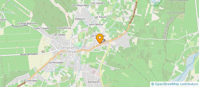 localisation de l'entreprise SON LUMIERE MACHINERIE à SERIGNAN-DU-COMTAT