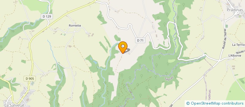 localisation de l'entreprise SON'O'LIORT  LA SALVETAT-PEYRALES