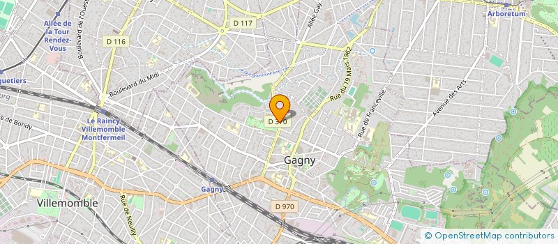 localisation de l'entreprise SON OREILLE MUSICALE à GAGNY