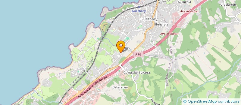 localisation de l'entreprise SONA  SAINT-JEAN-DE-LUZ