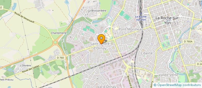 localisation de l'entreprise SONA à LA ROCHE-SUR-YON