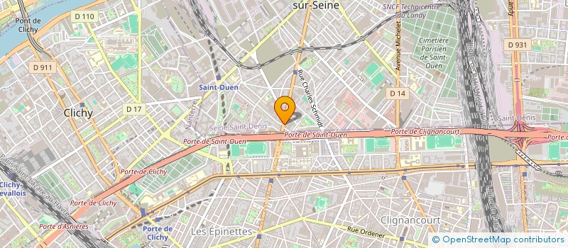 localisation de l'entreprise SONAEC à SAINT-OUEN-SUR-SEINE