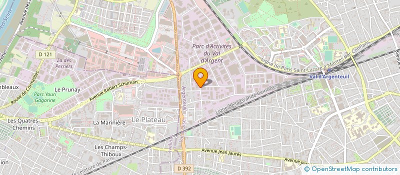 localisation de l'entreprise SONAL à ARGENTEUIL