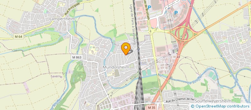 localisation de l'entreprise SONAL  LAMPERTHEIM