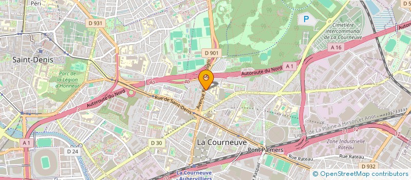 localisation de l'entreprise SONALI BD  LA COURNEUVE